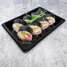 Ролл Криспи с крабом и креветкой