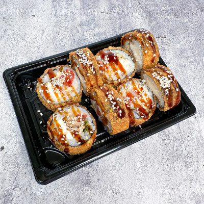 Жаренный ролл с эскаларом